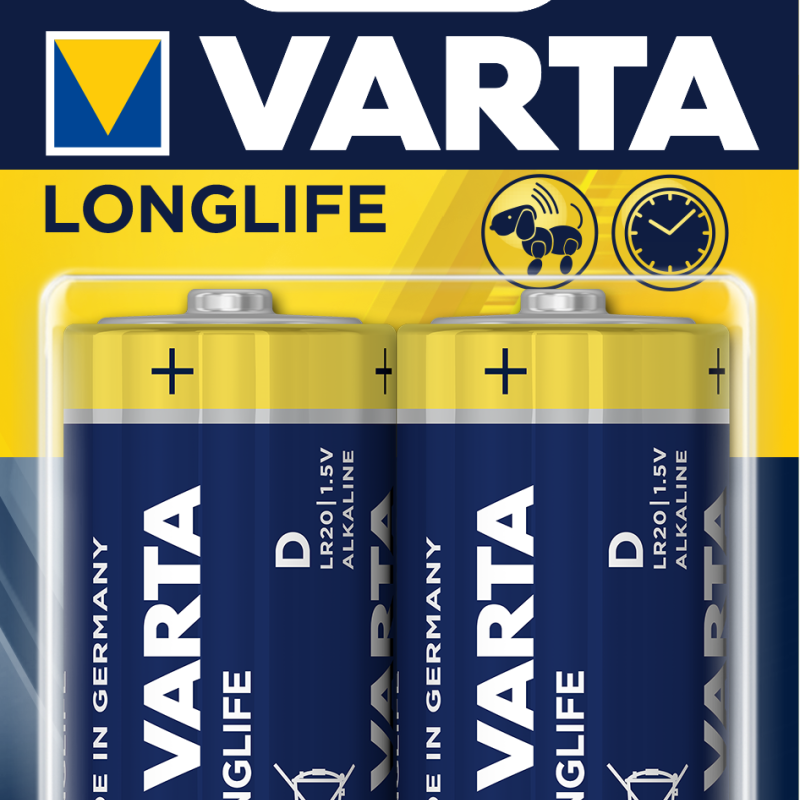 VARTA  LR20-D      Αλκαλικές (συσκ.2τεμ)